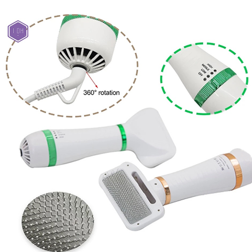 Secador y Cepillo 2 en 1 para Mascotas