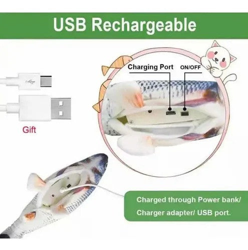 Pez Electrónico Interactivo para Mascotas