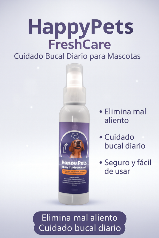 HappyPets FreshCare – Cuidado Bucal Diario para Mascotas