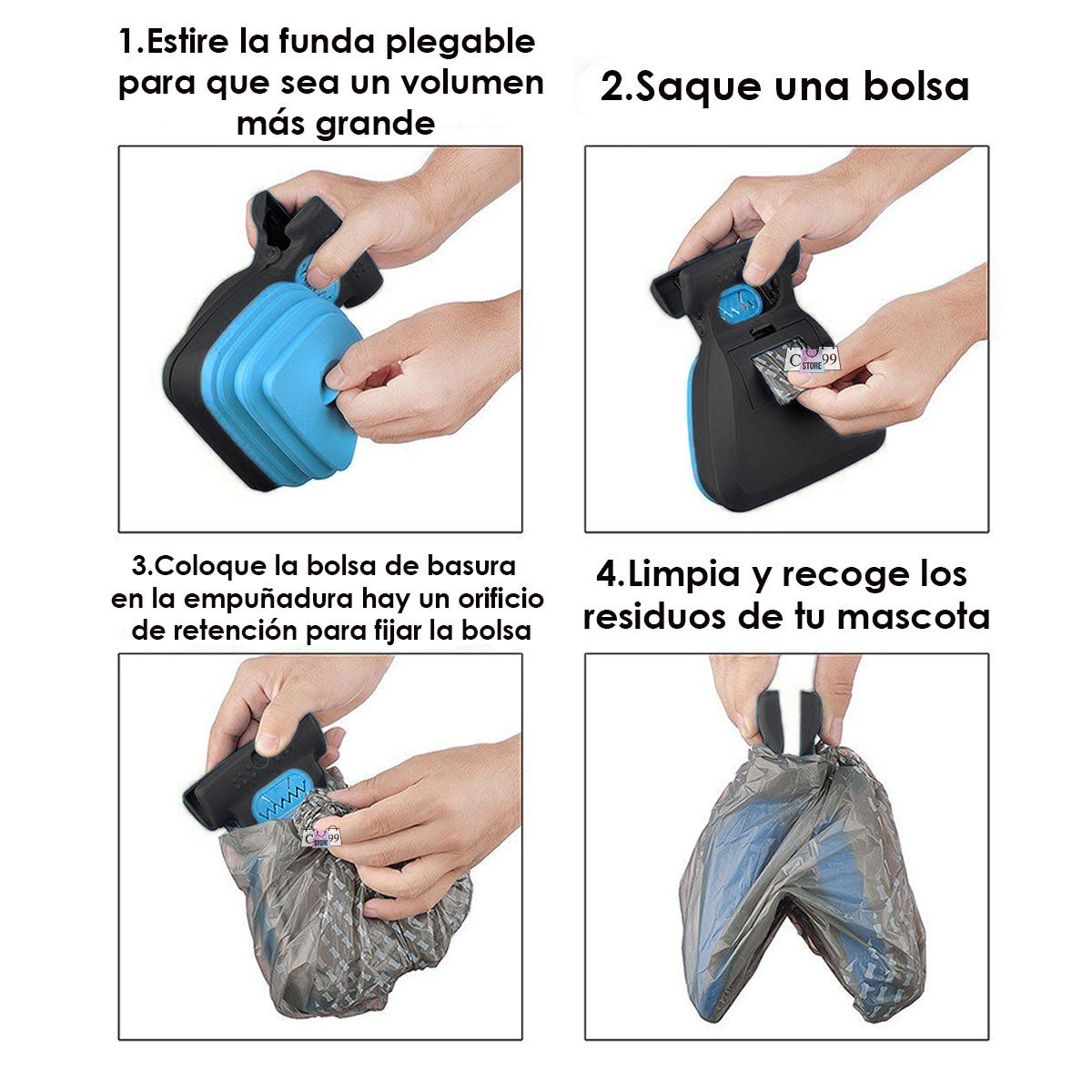 EcoPaws Recogedor Plegable para Mascotas