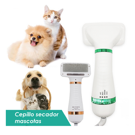 Pelupet BrushAir – Secador y Cepillo 2 en 1 para Mascotas