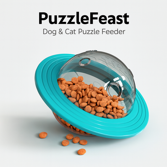 PuzzleFeast – Comedero rompecabezas para Perros y Gatos