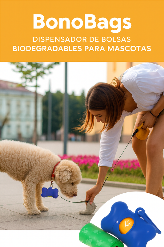 BonoBags: Dispensador de Bolsas Biodegradables para Mascotas