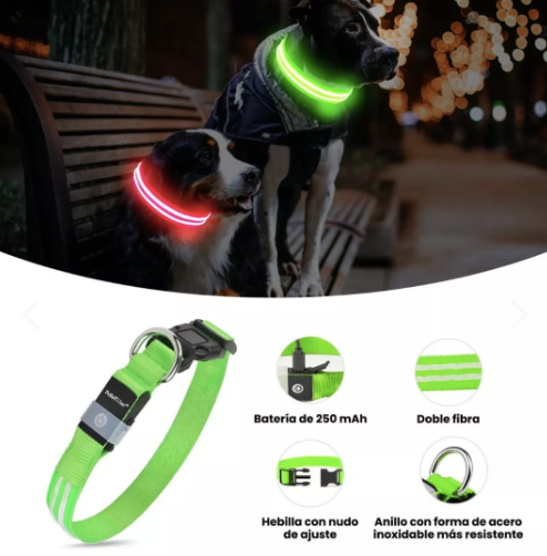 Collar LED Recargable