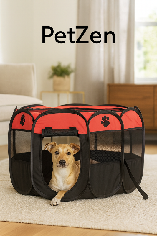 PetZen: Carpa Plegable 8 Paneles para Mascotas