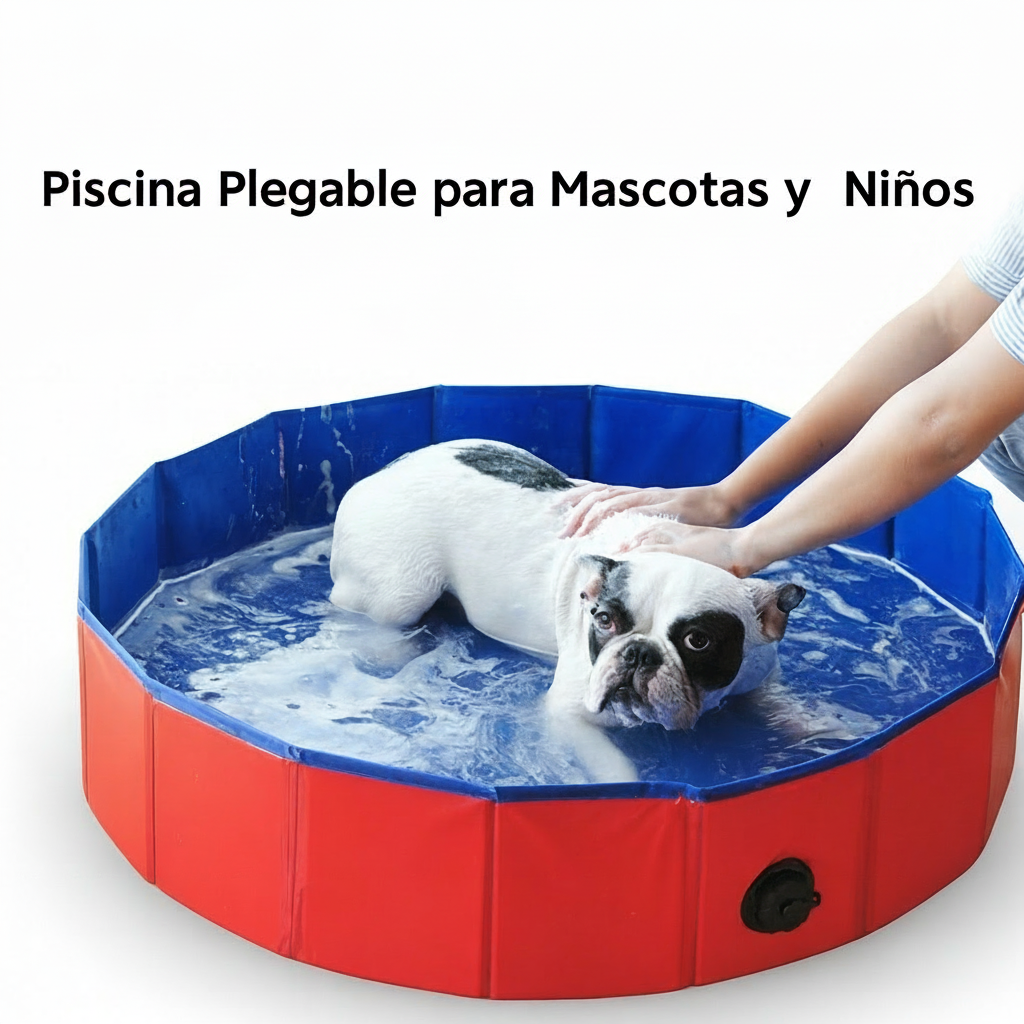 Piscina Plegable para Mascotas y Niños