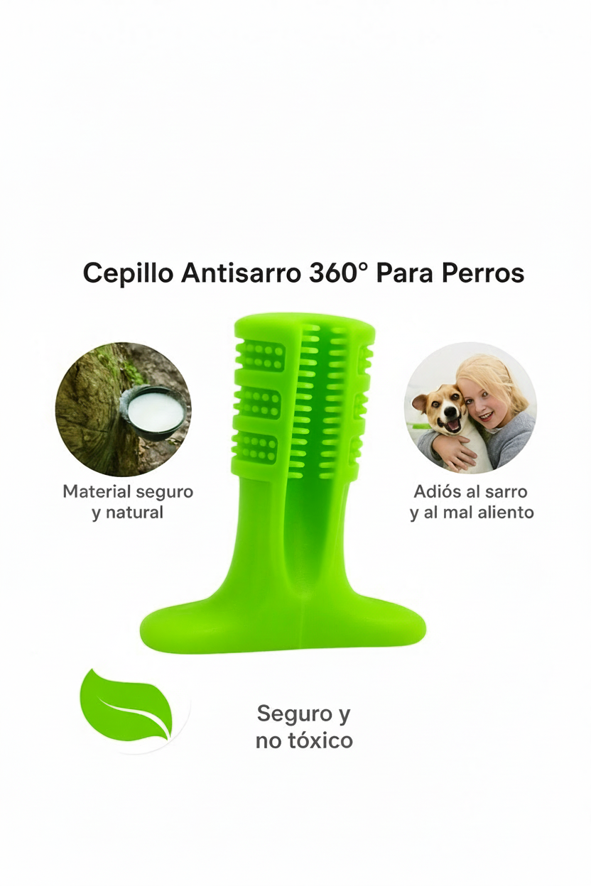 Cepillo Antisarro 360° Para Perros